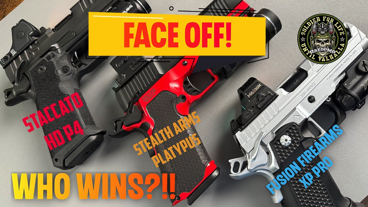 Staccato P4 vs Stealth Arms Platypus vs Fusion Firearms XP Pro