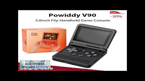 Powkiddy V90 3.0Inch IPS Screen Retro Video Game Console Open Source PS1 Review