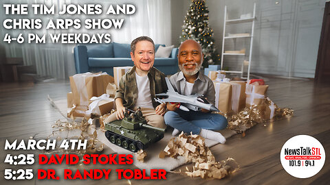 The Tim Jones and Chris Arps Show 03.04.2025 David Stokes | Dr. Randy Tobler