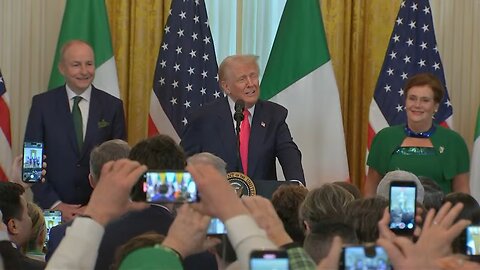 President Trump Hosts Irish Taoiseach Micheál Martin At St. Patrick’s Day Reception