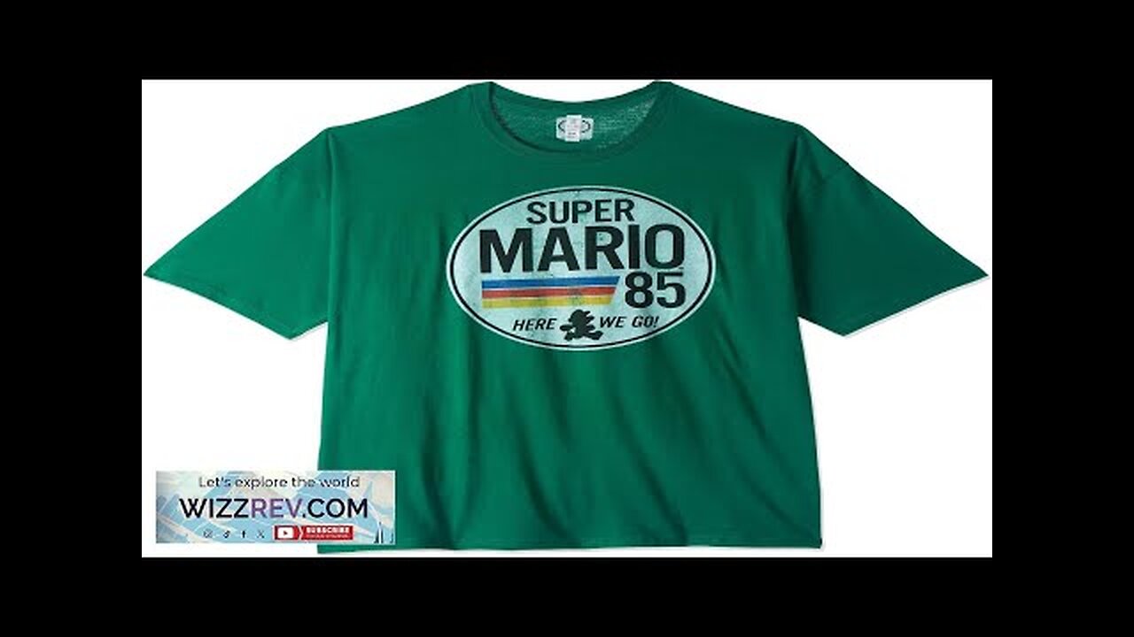 Nintendo Men's Super Mario Running Profile 1985 T-Shirt Review