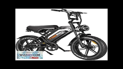 1500W/2000W Offroad Electric Bike48V15.6Ah/48V18.2Ah Ebike/35-180Miles PAS RangeMax Review