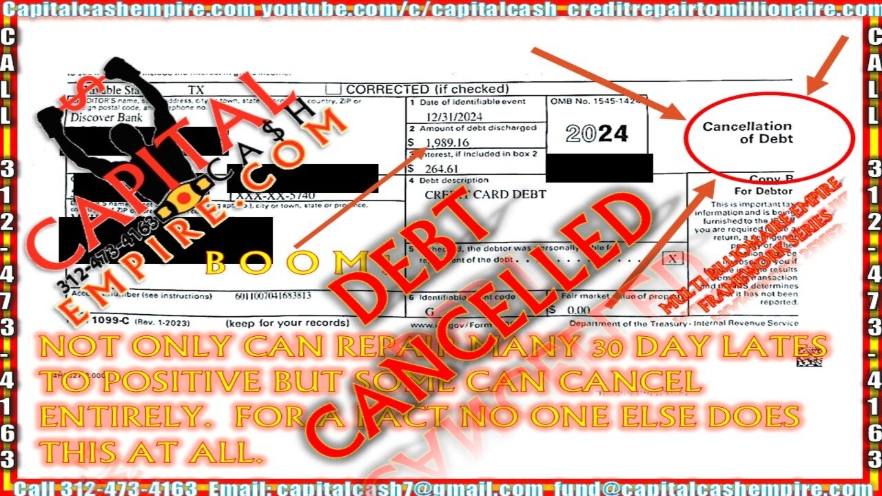 DEBT CANCELLED, CREDIT REPAIR + FUNDING! #entrepreneur #business #realestate #money #credit
