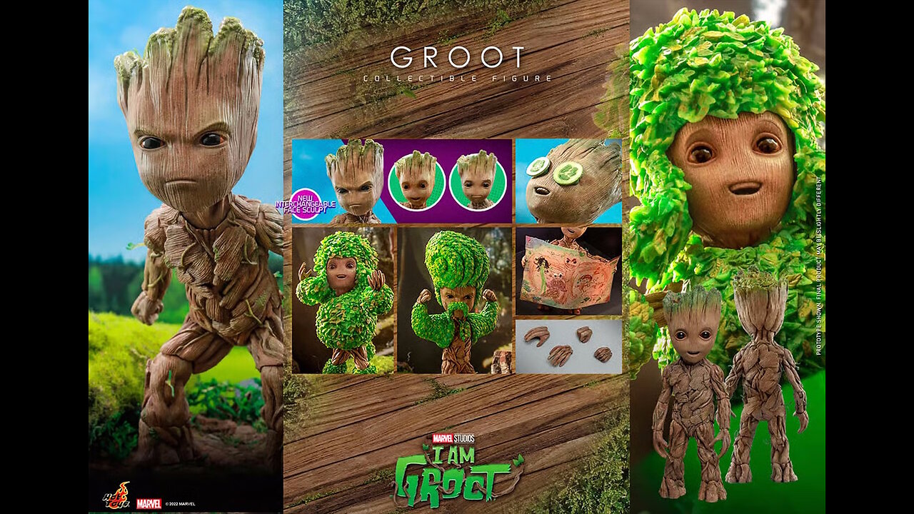 Marvel Studios Guardians of the Galaxy - I Am Groot Collectible Figure [By Hot Toys] 26 CM