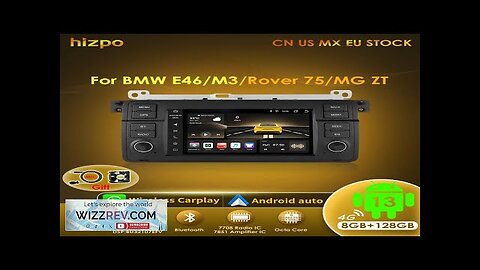 Hizpo 8 Core Android 13 Car Multimedia Radio For BMW E46 M3 Review