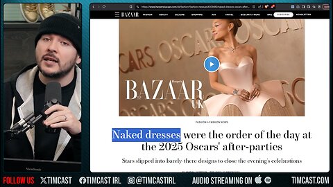 Celebrities Show Up To Oscars NAKED IN CRINGE Attempt At Copying Ye & Bianca, Celebs Are DEGENERATE