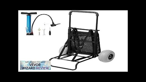 VEVOR Beach Dolly with Big Wheels for Sand 20.1" x 14.6" Cargo Review