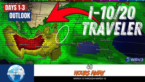 🌩️ Today: Marginal Severe Storm Risk for Central Florida! March 10