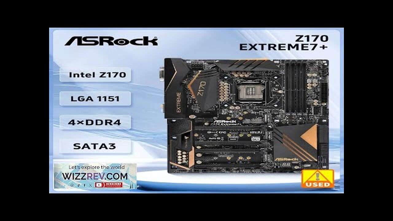 ASRock Z170 Extreme7+ Motherboard Intel Z170 LGA 115 DDR4 64GB support Core Review