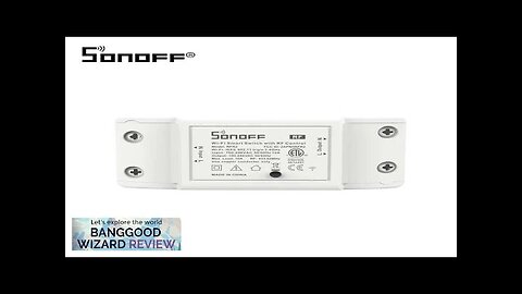 SONOFF RFR2 Upgrated RF 433Mhz+WiFi Wireless Smart Switch for eWelink APP Automation Review