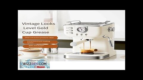 Houselin Espresso Machine 20 Bar Professional Espresso Maker Cappuccino Machine with Steam Review