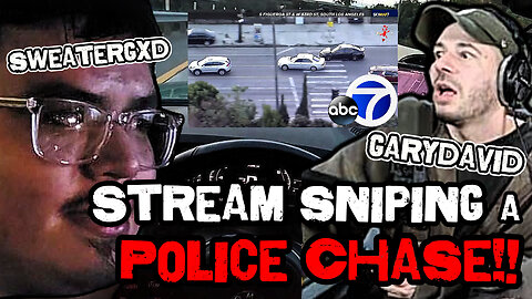 Stream Sniping a POLICE CHASE!!!