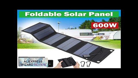 600W Foldable Solar Panel Phone Charger 5V Solar Panels Plate USB Solar Review