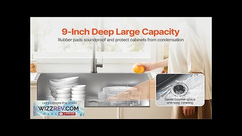 33" Kitchen Sink Top Mount Single Bowl Drop-In Basin Stainless Steel Bar Review