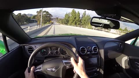 2016 Bentley Continental GT Speed Convertible (Top Up) - WR TV POV City Drive