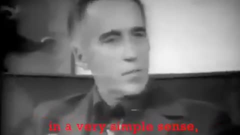 Christopher Lee years ago....The real war is against Satanists