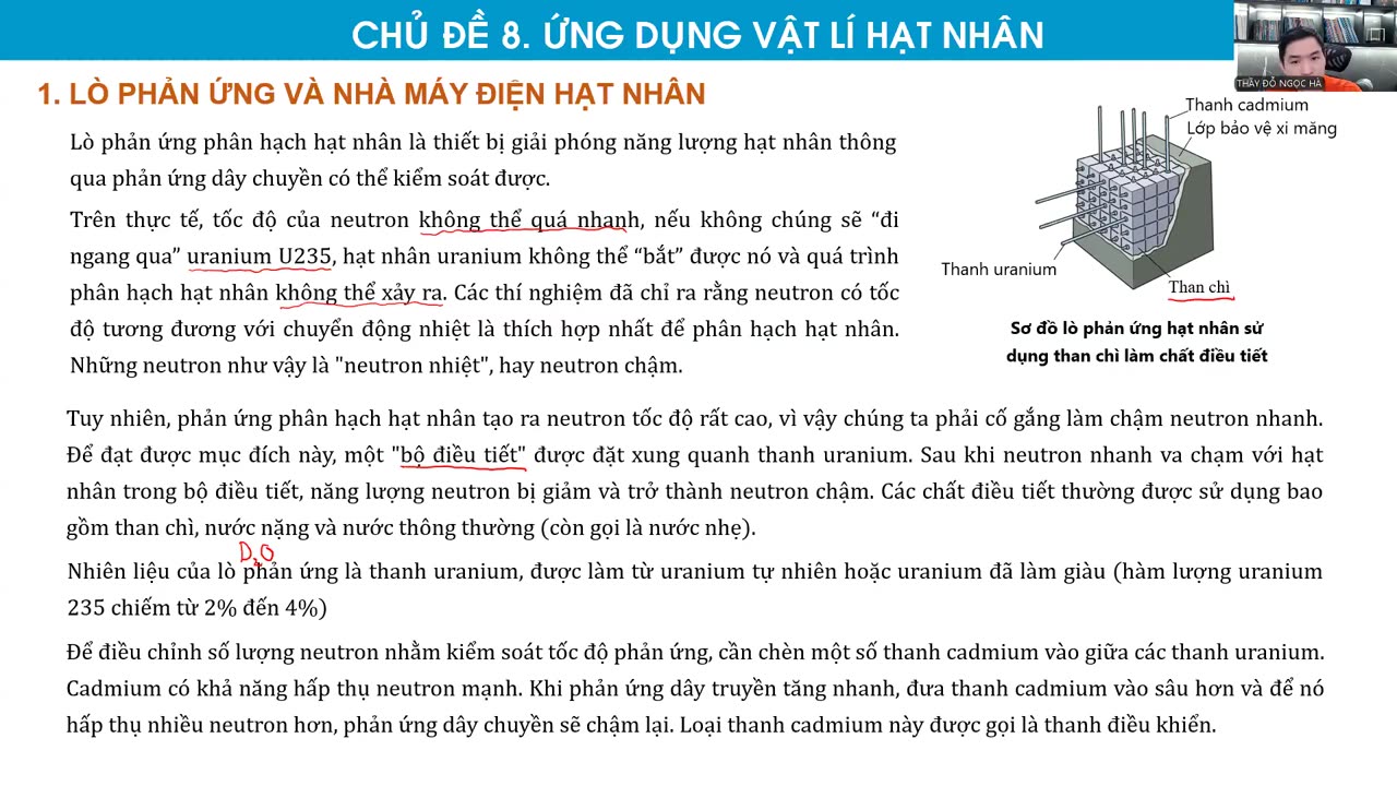 BUỔI 34: ỨNG DỤNG VẬT LÍ HẠT NHÂN