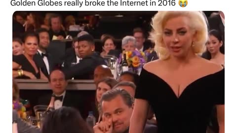 The Lady Gaga and Leo DiCaprio moment 😄😄