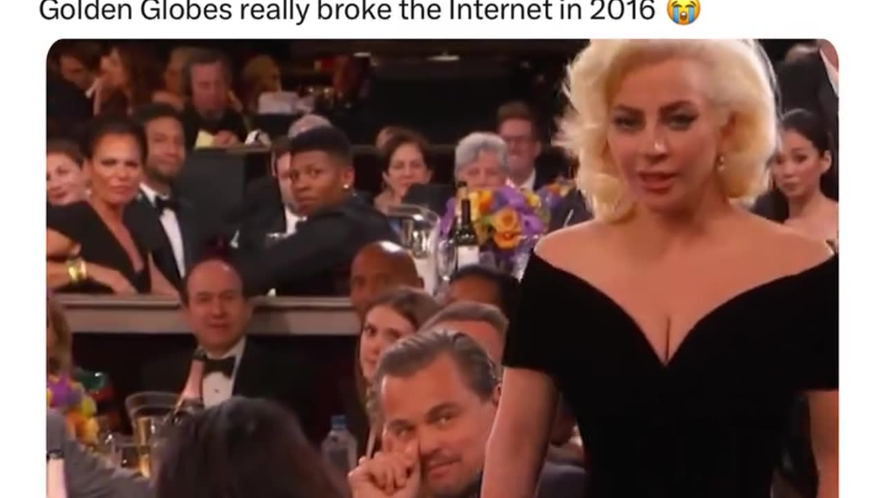 The Lady Gaga and Leo DiCaprio moment 😄😄