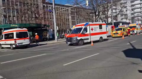 Car plows into a crowd of people at high speed in Mannheim, Germany. Police