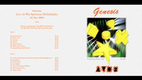 Genesis - Live - 1983.11.26 - Philadelphia - Vinyl