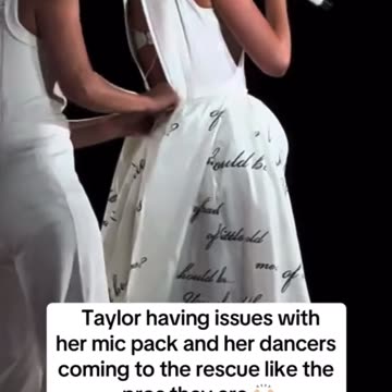 Taylor swift eras tour (Taylor having mic pack issues)