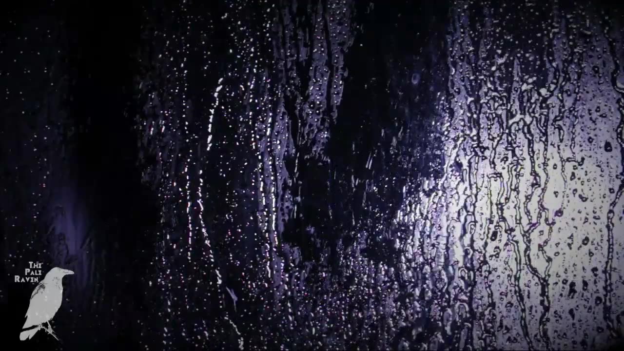 Calming Rain Sounds on a Dark Window: 2 Hours for Sleep and Mental Wellness