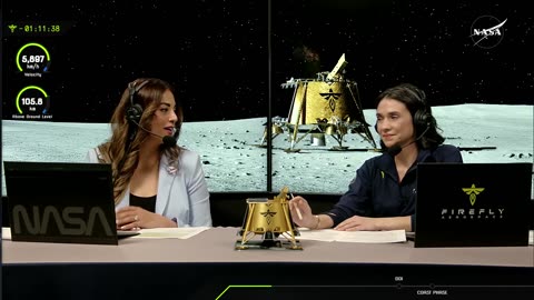 Firefly Blue Ghost Mission 1 Lunar Landing (Official NASA Broadcast)