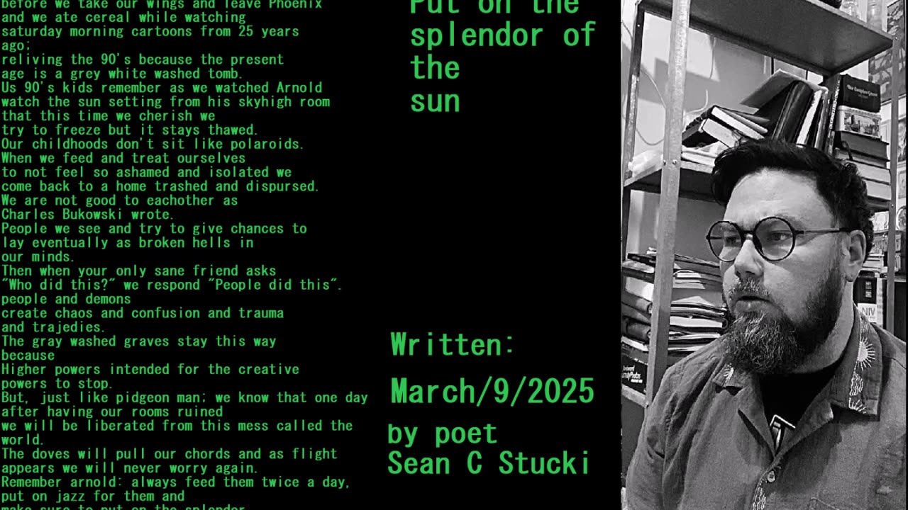 Put on the splendor of the sun - poem