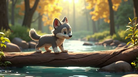 Luna the Lost Wolf Cub + Animated Story & Rhymes