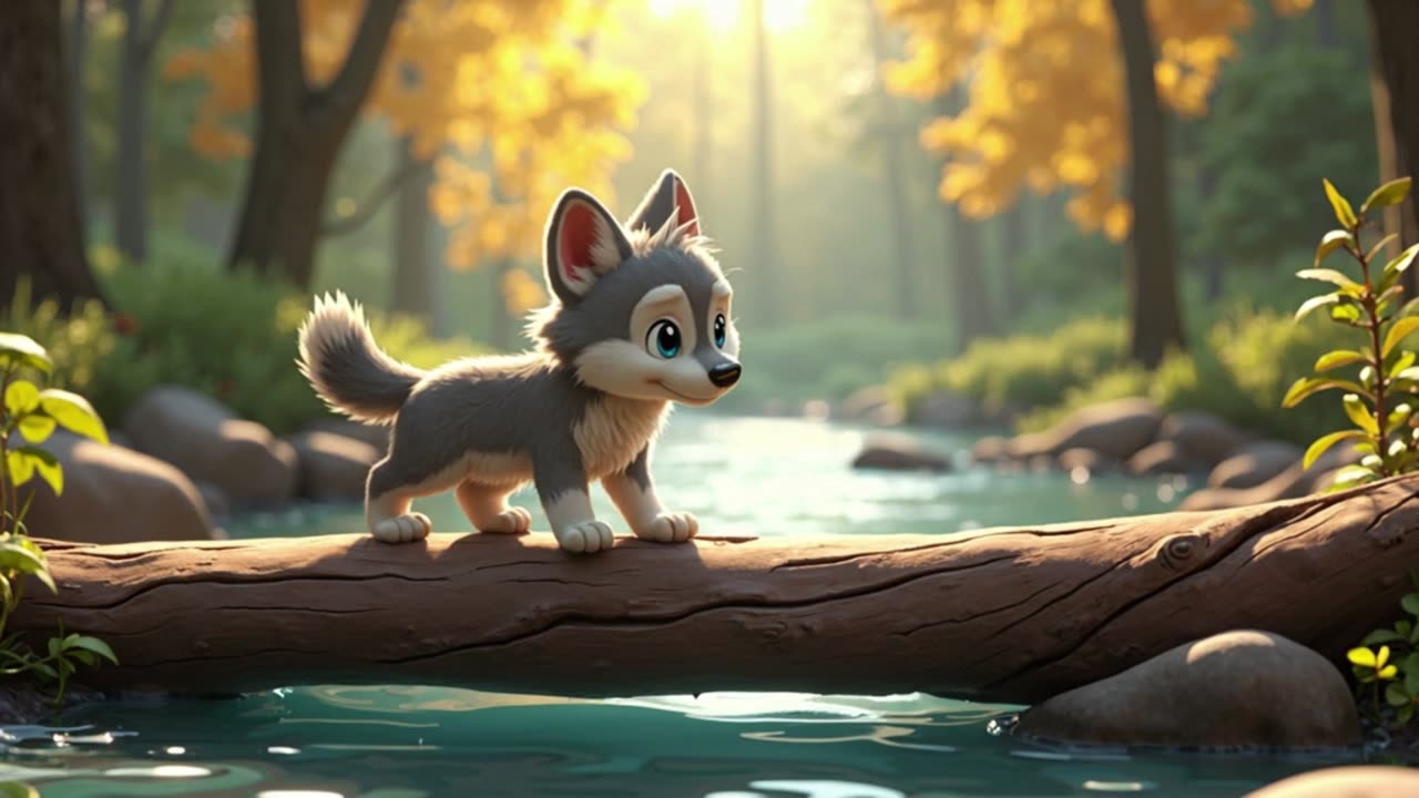 Luna the Lost Wolf Cub + Animated Story & Rhymes