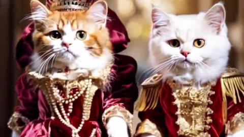 Cat king and queen