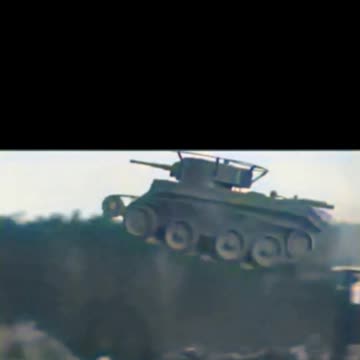 BT-7 Soviet tank vintage #Colourized footage 🇷🇺 🎥 🚜