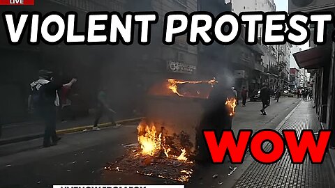 Protests in Argentina TURN VIOLENT! GOING CRAZY!