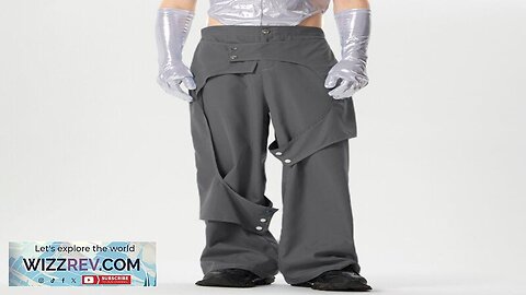 INCERUN Men Deconstructed Design Pants Fashion Comfortable Fabrics Wide Leg Trouser Plus Review