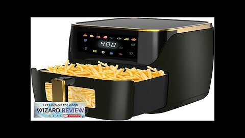 Air Fryer 8.5Qt Large Family Size 8-in-1 Function Digital Touch Screen Easy Review