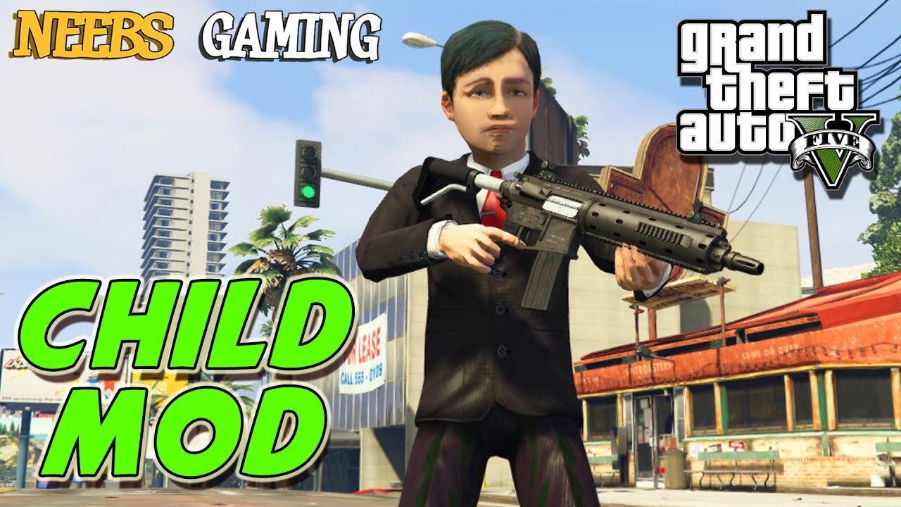 GTA 5 MODS - CHILD MOD & NUCLEAR DEVICE MOD (Funny Moments)