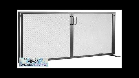 VEVOR Fireplace Screen 1 Panel with Door Sturdy Iron Mesh Fireplace Screen Review