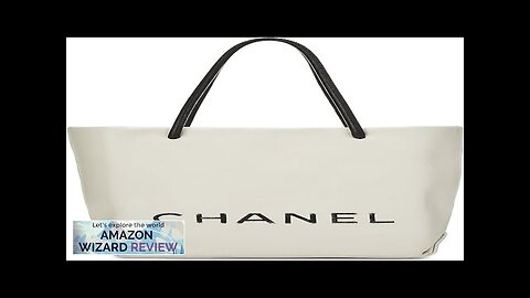 CHANEL Pre-Loved White Leather Essential Rue Cambon Shopping Tote Small WhiteChanel small Review