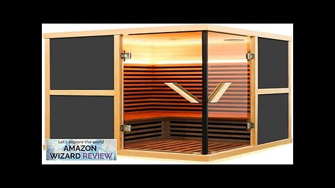 OUTEXER Infrared Sauna 1980W Wooden Saunas Home Spa Room Canadian Hemlock Wood Review