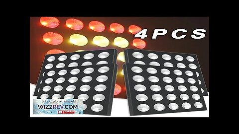 4PCS RGBW 25x30W LED Matrix Light Wall Washing Strobe Effect Lights Review