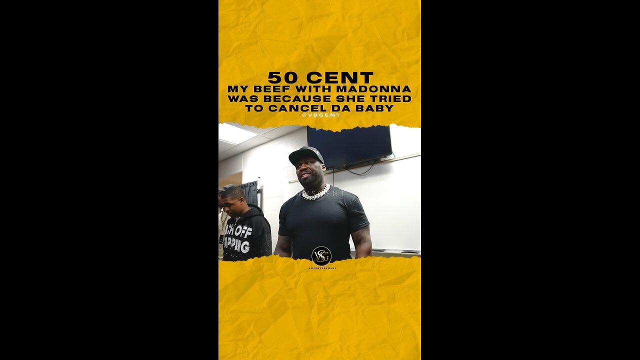 @50cent My beef with #Madonna was because she tried to cancel @dababy