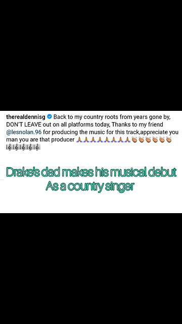 Dennis Graham (Drake's dad) makes his country music debut