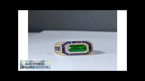 Ruihe New Customizable Luxury 18k Gold about 5ct Lab Grown Emerald Review