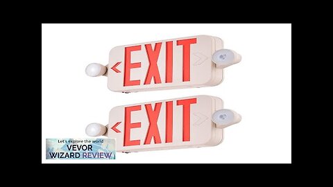 VEVOR LED Exit Sign with Emergency Lights Two LED Adjustable Heads Emergency Review