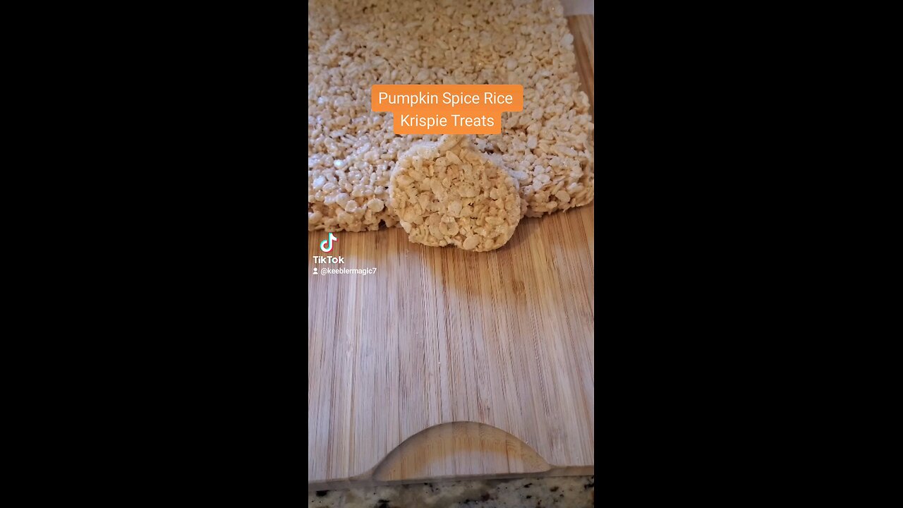 Pumpkin Spice Rice Krispy Treats