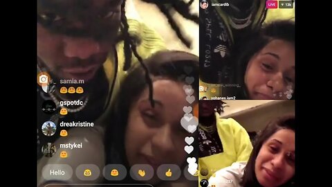 Cardi B Lets Offset Smash From The Back On IG Live