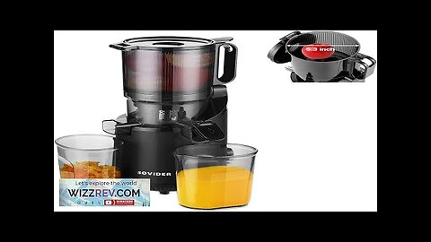 Cold Press Juice Machines 5.3" Extra Large Feeding Chute for Whole Fruits Review