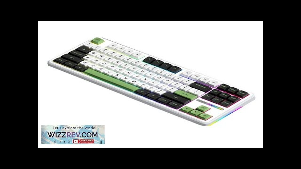 Aulu F87Pro 87 Keys Tri-mode Mechanical Gaming Keyboard Hot Swappable RGB PBT Review