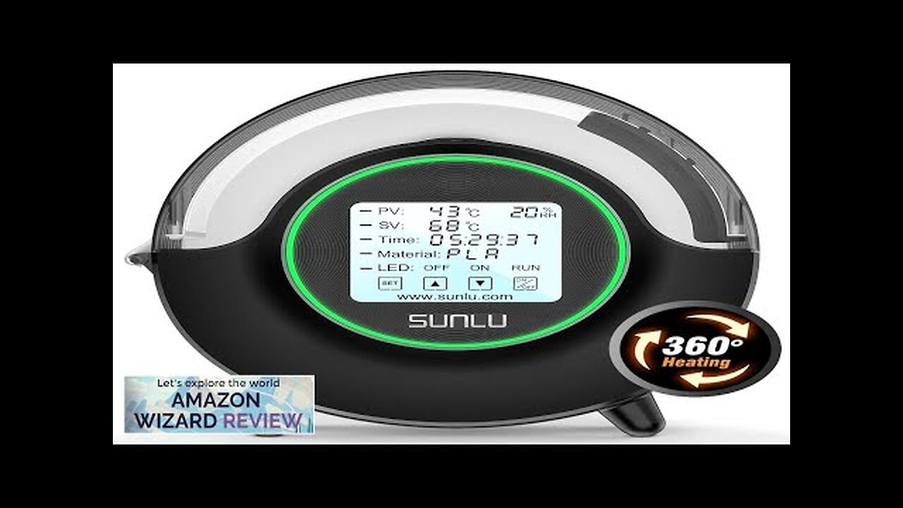 SUNLU Official Filament Dryer S2 Plus 70℃ Max Temperature Built-in Circulation Fan Review